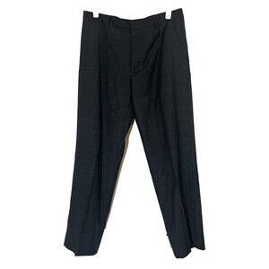 Banana Republic Dress Pants Men’s 36x32 Dark Gray Tan Tweed Straight Fit Wool